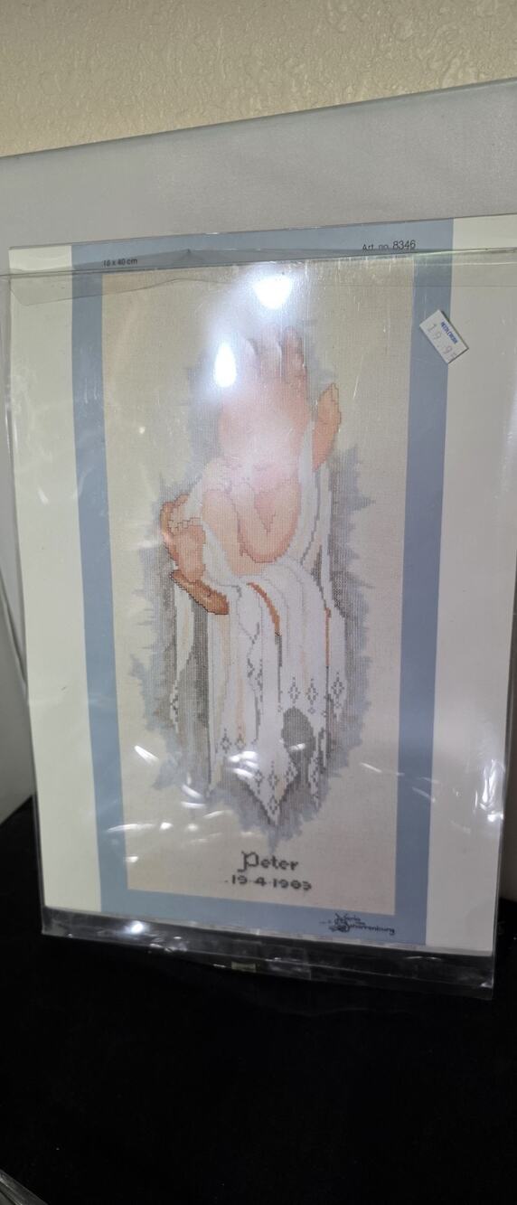 Maria van Scharrenburg "Birth Announcement" Cross Stitch Kit Size 18 x 40 M004